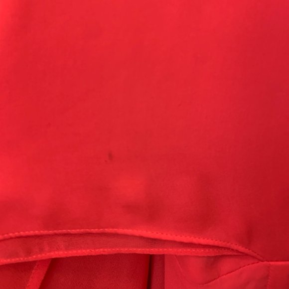 Halston Heritage Coral Cocktail Dress - Picture 5 of 9